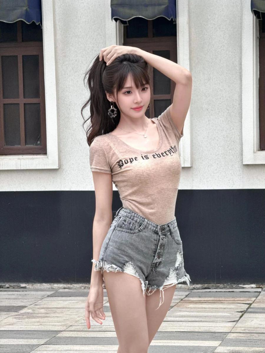 牛仔短裤怎么拍更出片？8个姿势让你秒变街头潮人-第8张图片-风享汇