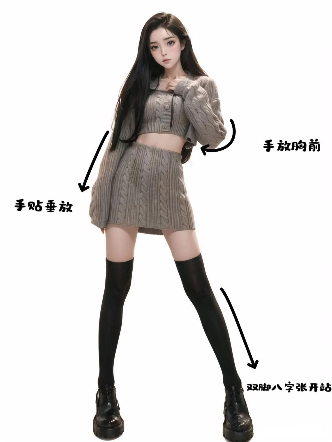 8个万能站姿拍照姿势,轻松拍出甜酷感-第2张图片-风享汇 8个万能站姿拍照姿势,轻松拍出甜酷感-第2张图片-风享汇
