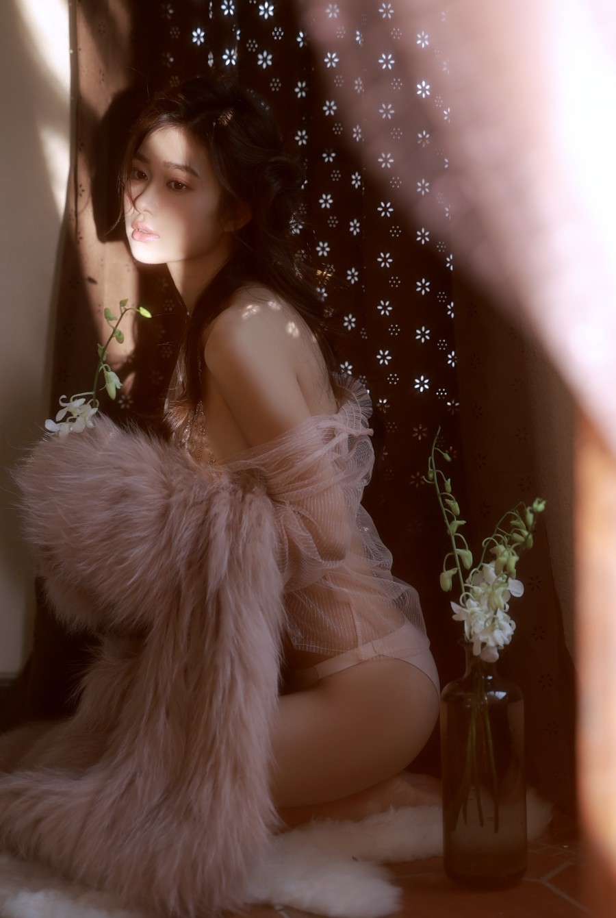 镜中花，纯欲天花板氛围感写真-第3张图片-风享汇