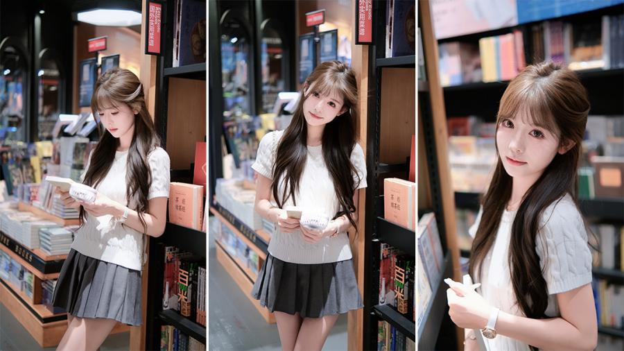 书店顶光人像拍照|9个姿势拍出文艺氛围感-第1张图片-风享汇 书店顶光人像拍照|9个姿势拍出文艺氛围感-第1张图片-风享汇
