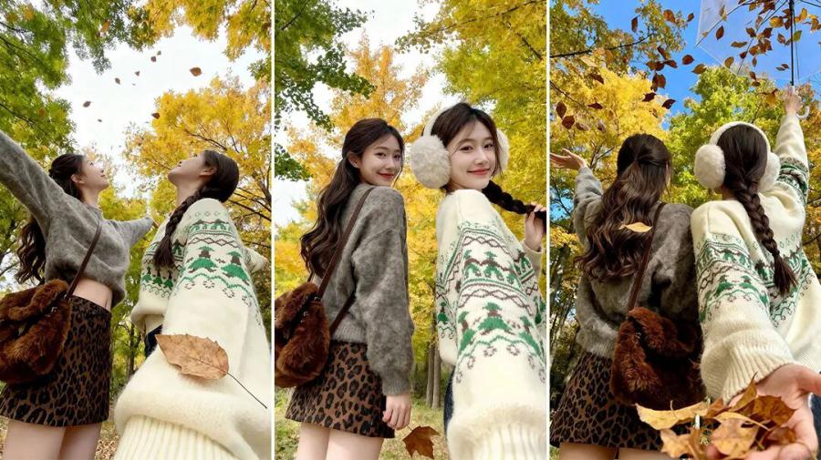 秋冬闺蜜写真:5 个姿势拍出杂志感,把季节浪漫锁进镜头-第1张图片-风享汇 秋冬闺蜜写真:5 个姿势拍出杂志感,把季节浪漫锁进镜头-第1张图片-风享汇