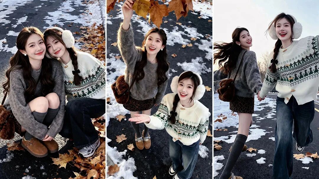 冬日闺蜜街拍这样拍!专属你们的温暖时光-第1张图片-风享汇 冬日闺蜜街拍这样拍!专属你们的温暖时光-第1张图片-风享汇