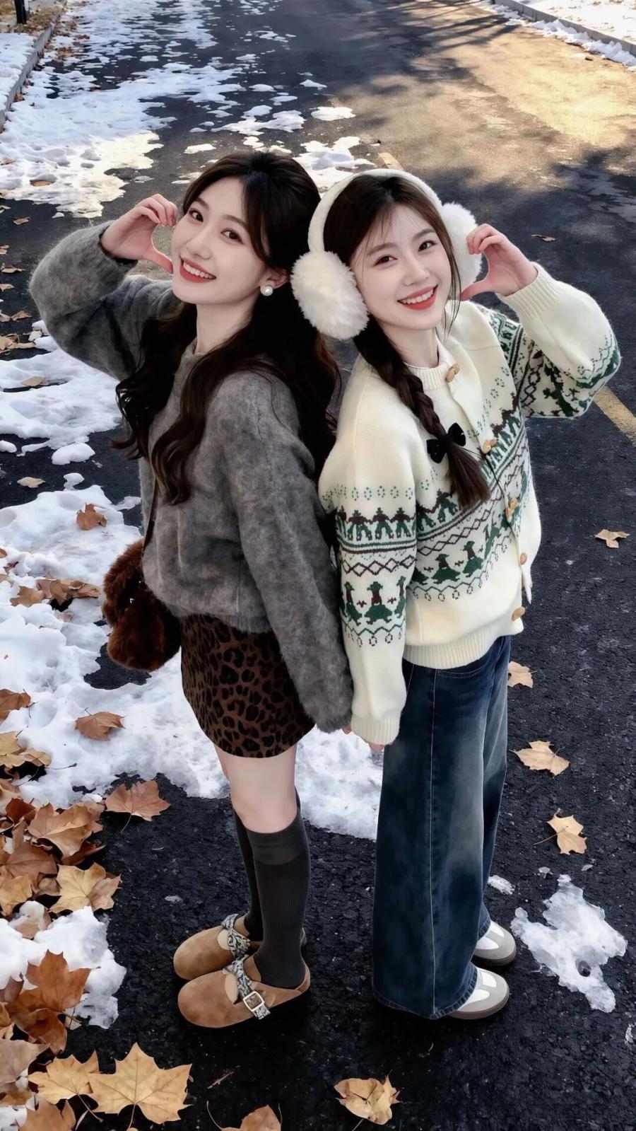 冬日闺蜜街拍这样拍!专属你们的温暖时光-第4张图片-风享汇 冬日闺蜜街拍这样拍!专属你们的温暖时光-第4张图片-风享汇
