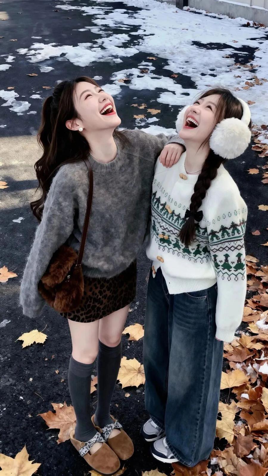 冬日闺蜜街拍这样拍!专属你们的温暖时光-第6张图片-风享汇 冬日闺蜜街拍这样拍!专属你们的温暖时光-第6张图片-风享汇