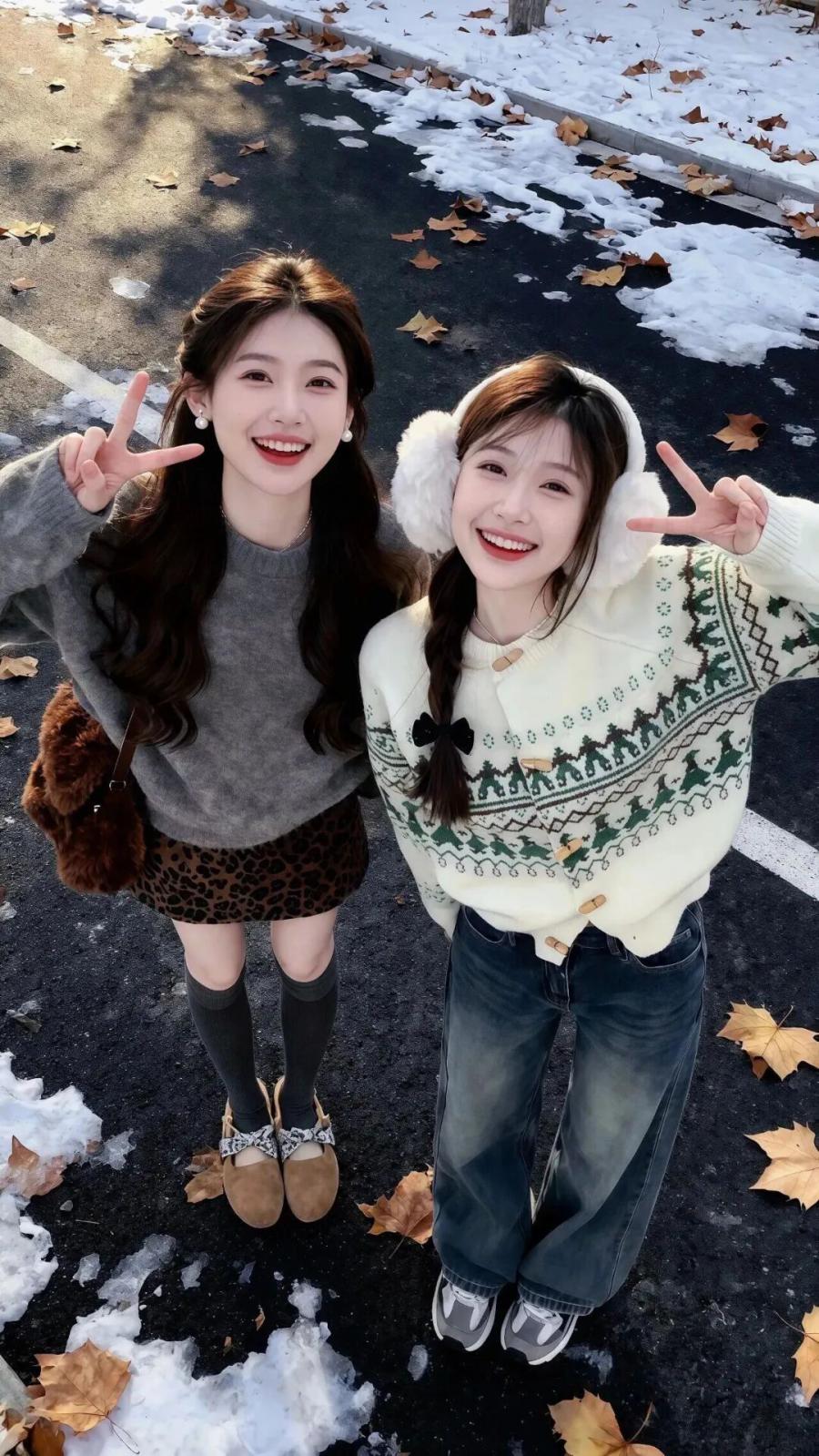 冬日闺蜜街拍这样拍!专属你们的温暖时光-第5张图片-风享汇 冬日闺蜜街拍这样拍!专属你们的温暖时光-第5张图片-风享汇