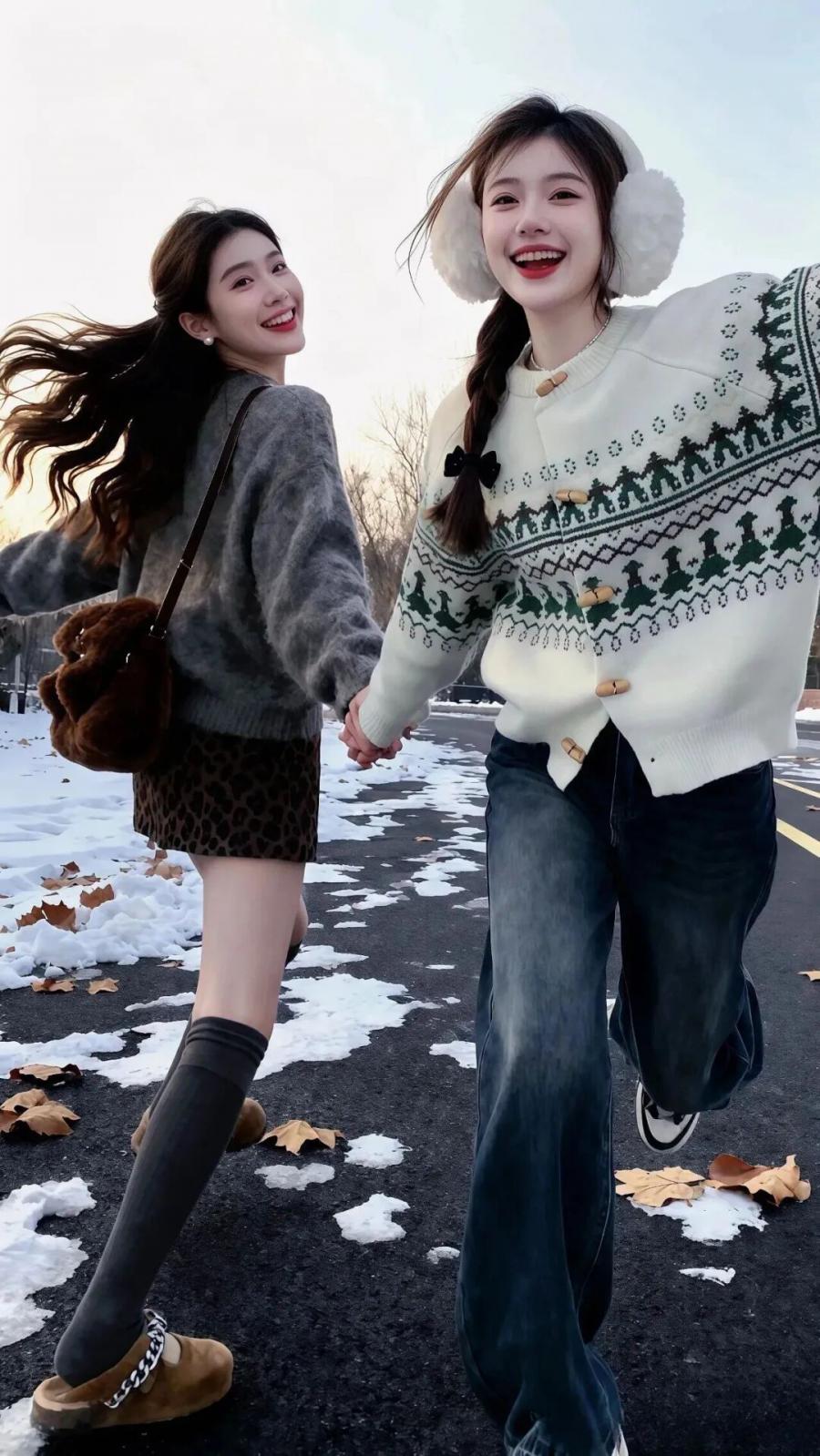 冬日闺蜜街拍这样拍!专属你们的温暖时光-第10张图片-风享汇 冬日闺蜜街拍这样拍!专属你们的温暖时光-第10张图片-风享汇