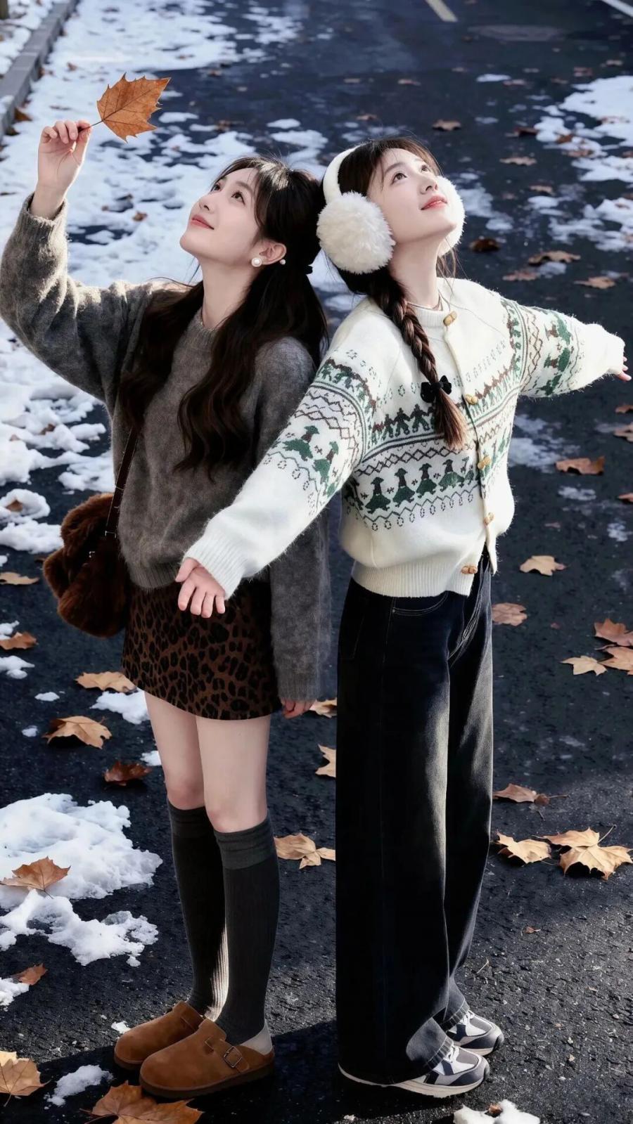 冬日闺蜜街拍这样拍!专属你们的温暖时光-第9张图片-风享汇 冬日闺蜜街拍这样拍!专属你们的温暖时光-第9张图片-风享汇