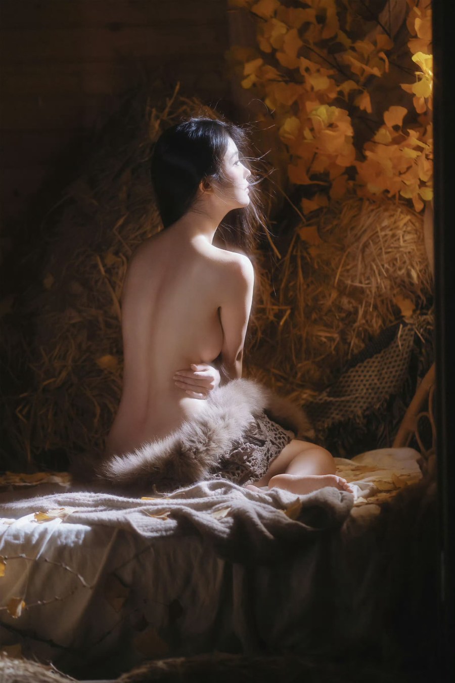 秋 · 意境之美复古人像写真-第19张图片-风享汇