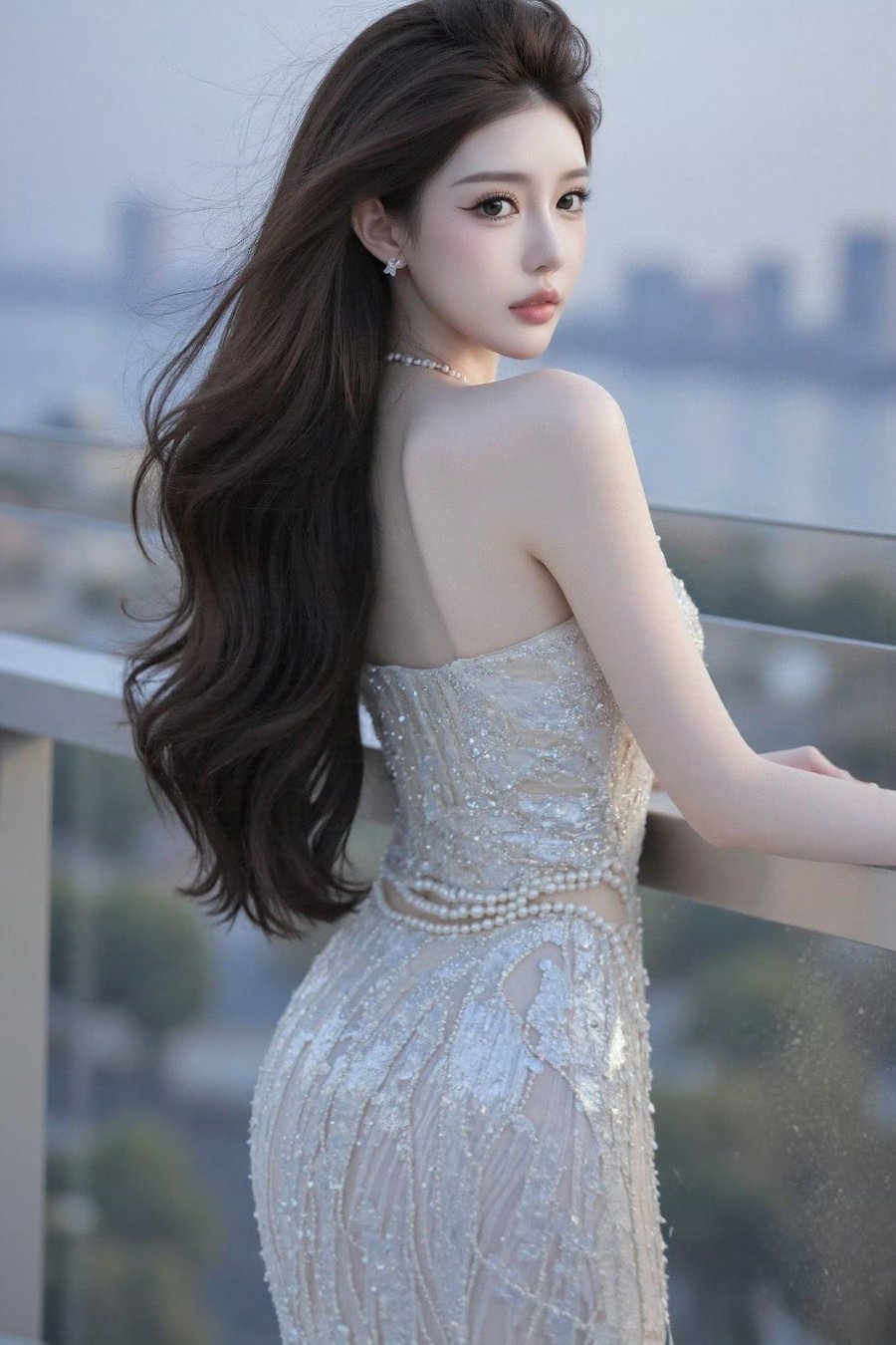 露台华裳，都市魅影写真-第2张图片-风享汇