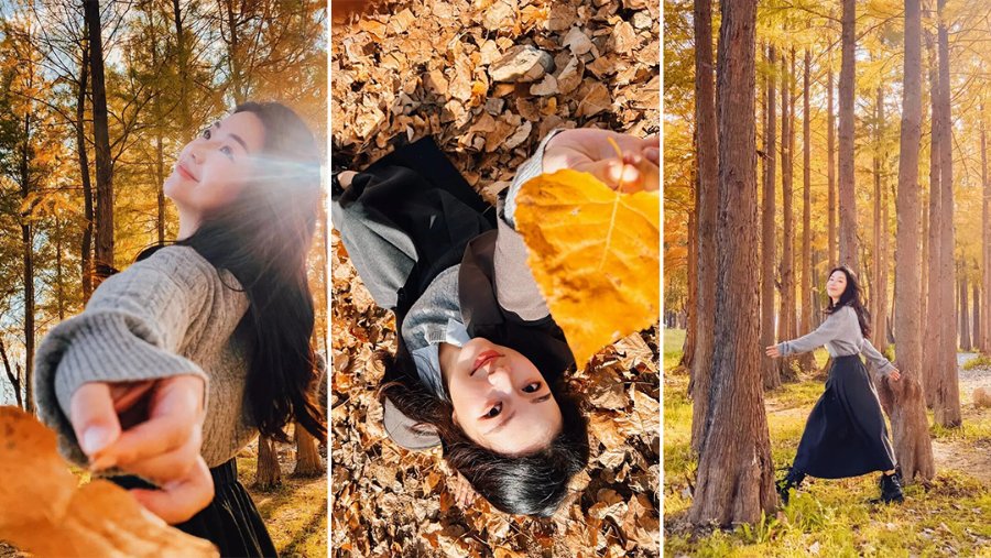 秋冬写真姿势范本：把季节的美揉进镜头里-第1张图片-风享汇
