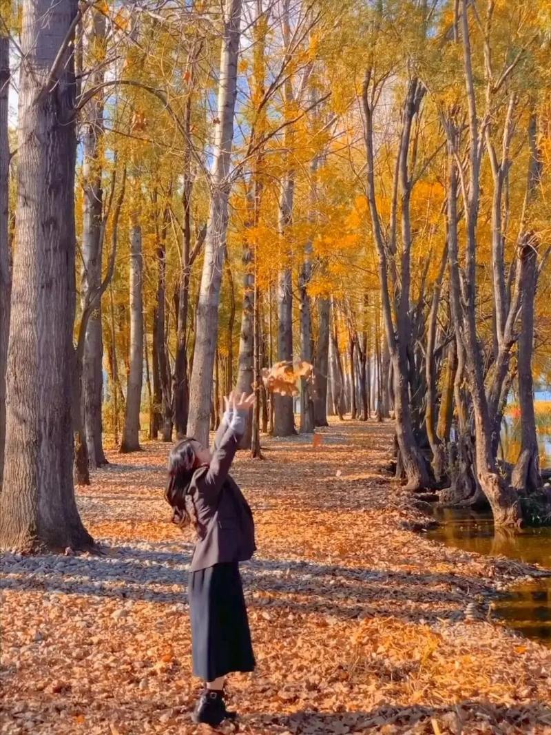 秋冬写真姿势范本：把季节的美揉进镜头里-第5张图片-风享汇