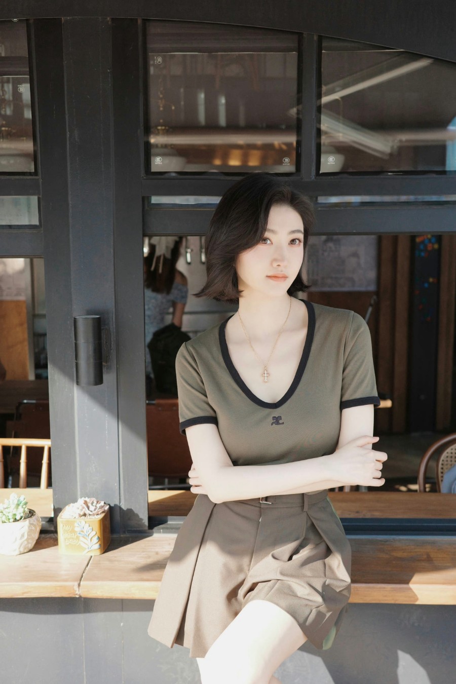 景甜，大地色彩，知性柔美-第7张图片-风享汇