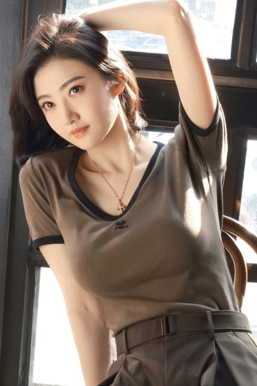 景甜，大地色彩，知性柔美-第9张图片-风享汇