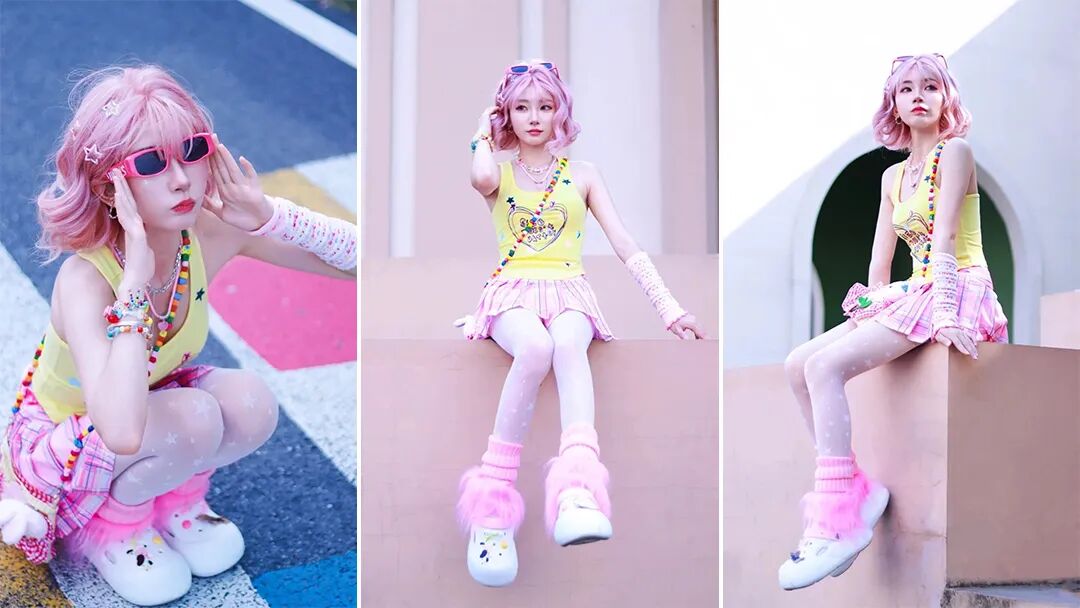 多巴胺街头拍照?8个甜妹姿势照着摆就好了-第1张图片-风享汇 多巴胺街头拍照?8个甜妹姿势照着摆就好了-第1张图片-风享汇