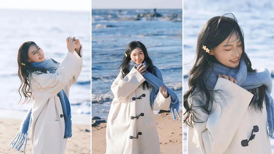 冬日海边写真｜9个姿势，吹着海风拍温柔大片-第1张图片-风享汇