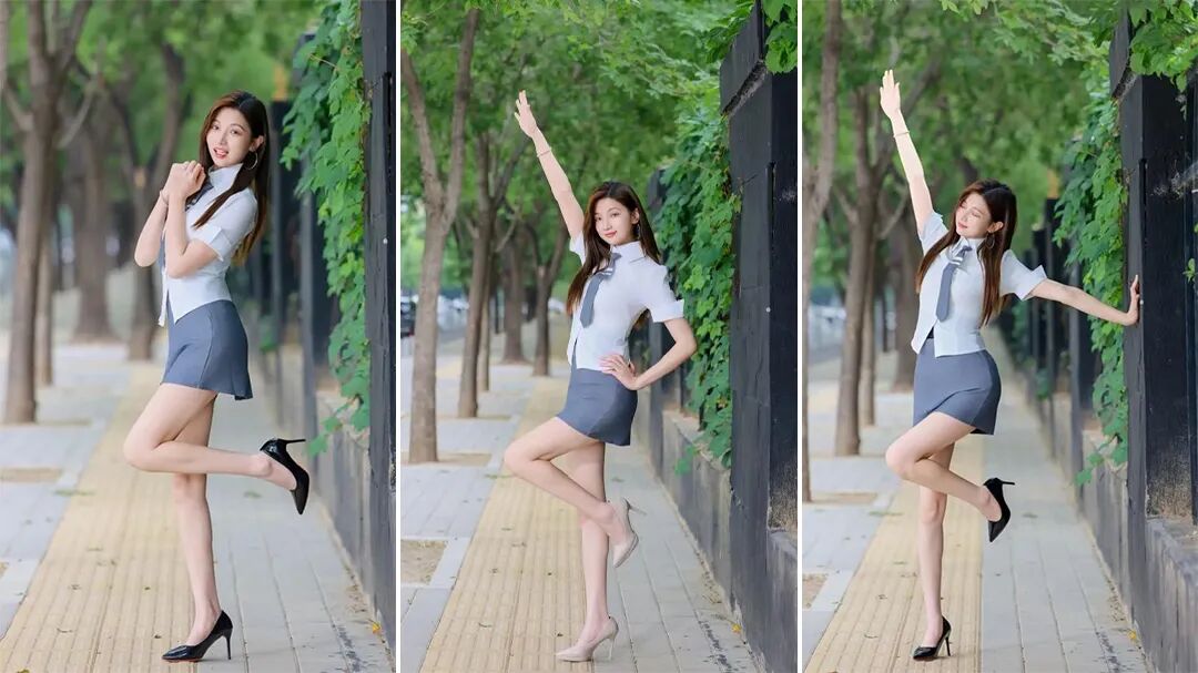 林荫步道拍人像？这9个出片姿势直接抄！-第1张图片-风享汇