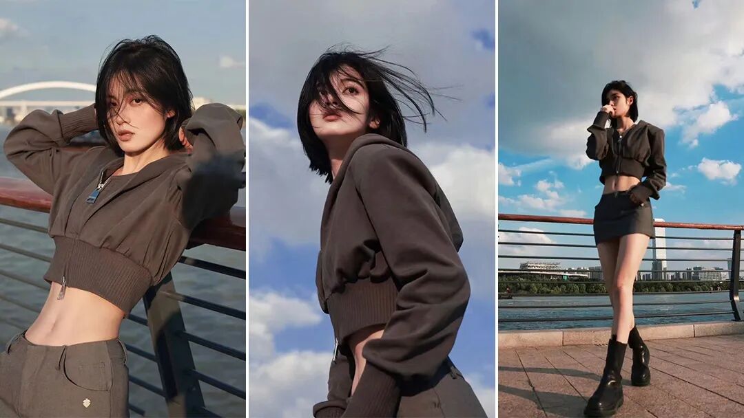 江边拍照不尴尬！9个松弛感摆姿，随手拍都是大片-第1张图片-风享汇