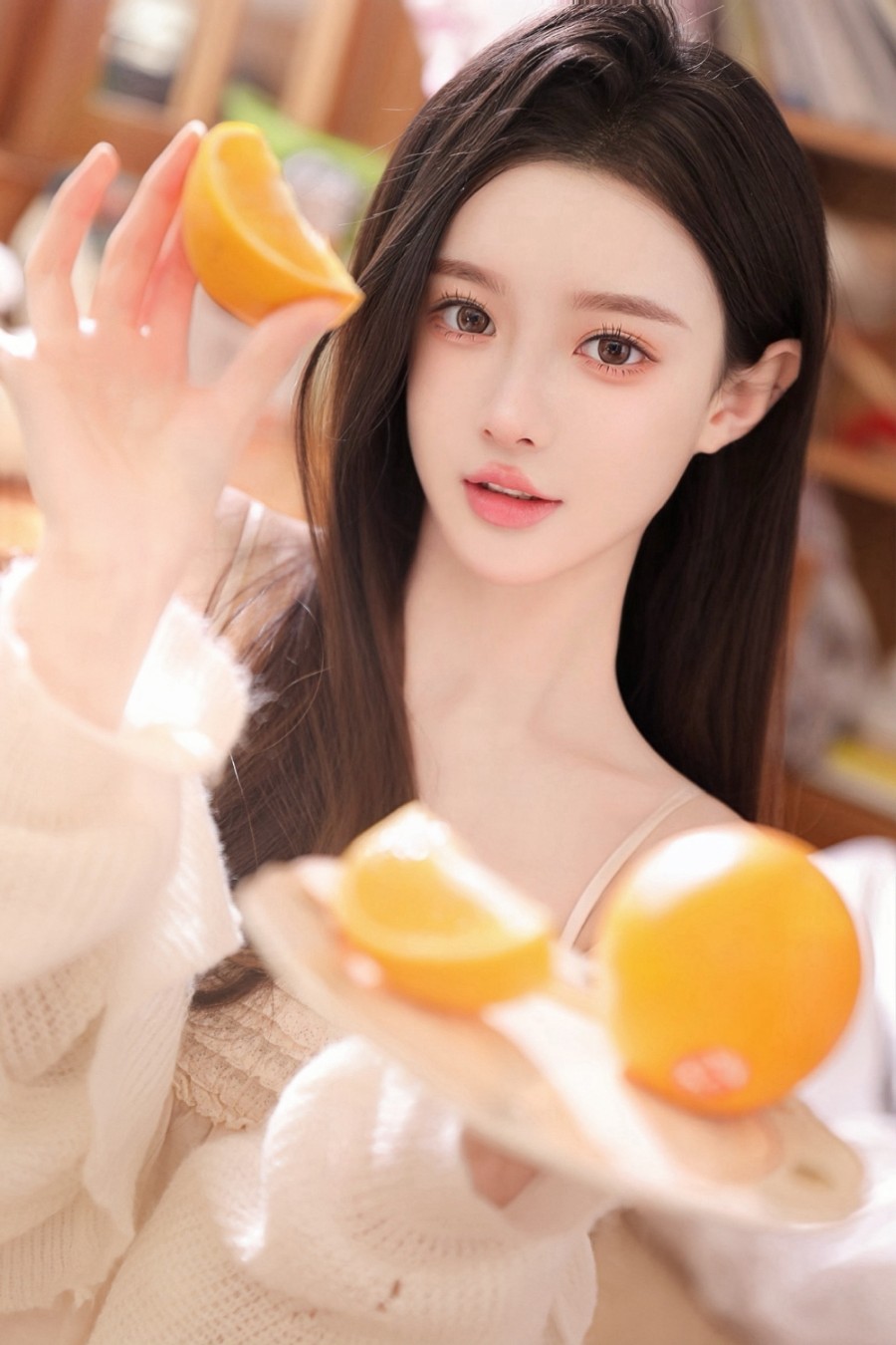 牛奶肌妹子写真，俏皮少女优雅迷人-第1张图片-风享汇