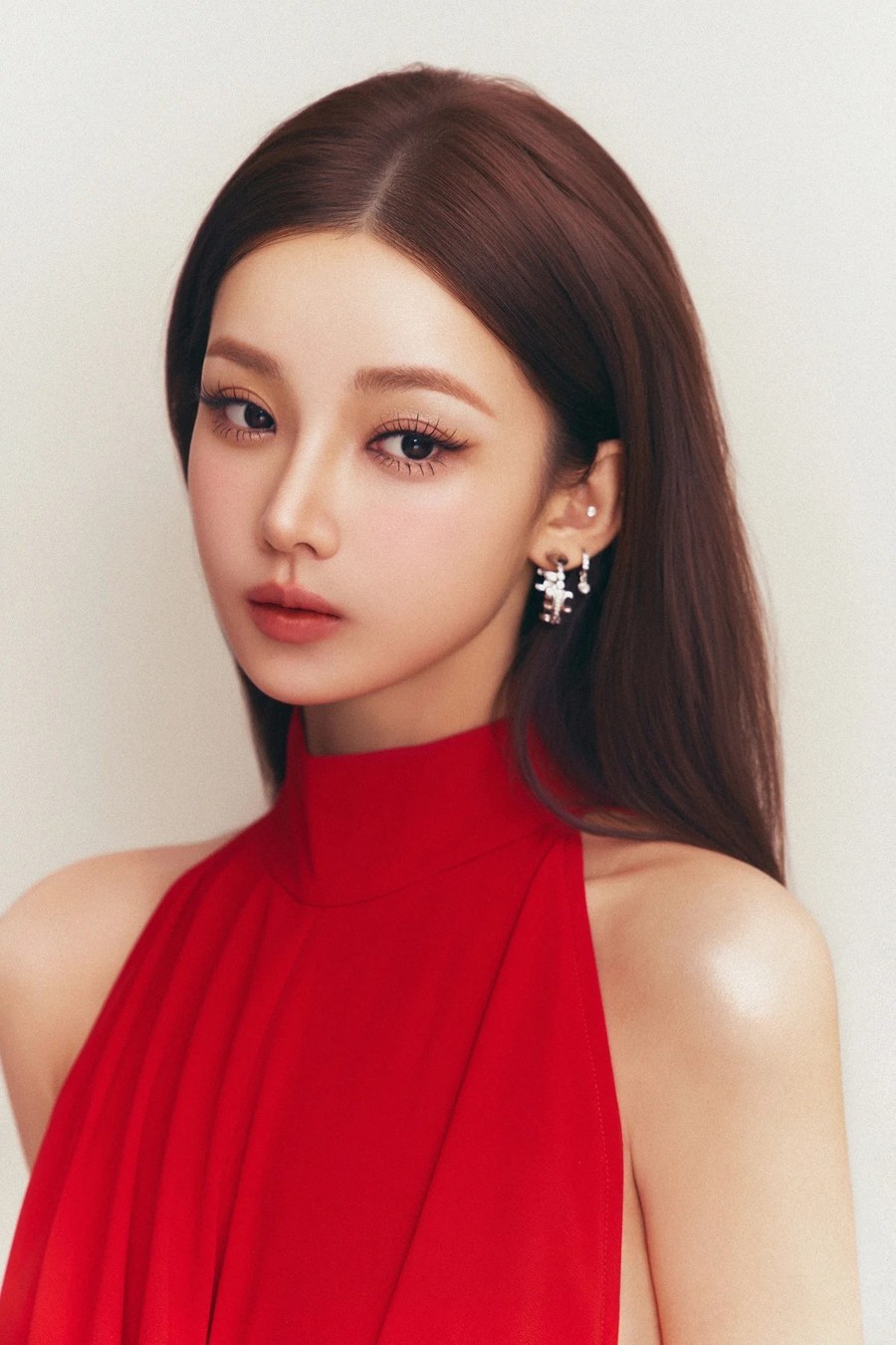 红裙佳人写真，明艳动人-第6张图片-风享汇