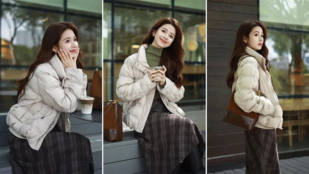 羽绒服拍照不显胖!9 个生活感姿势秒变氛围感美女-第1张图片-风享汇 羽绒服拍照不显胖!9 个生活感姿势秒变氛围感美女-第1张图片-风享汇