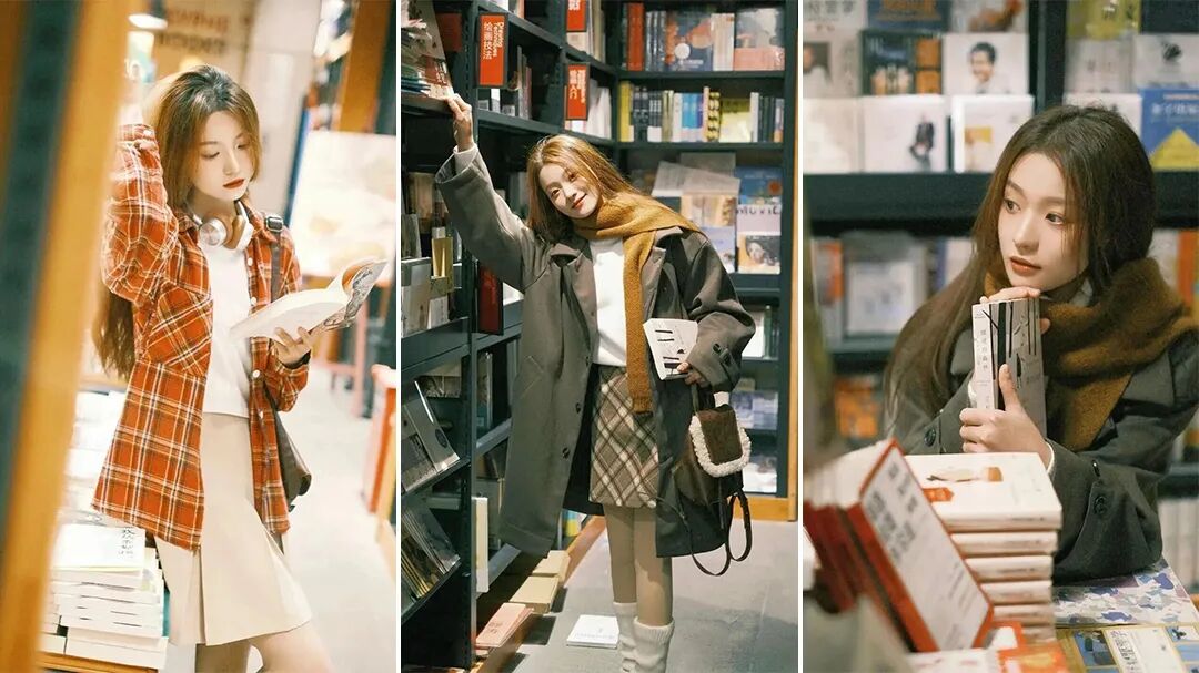 逛书店别只会看书！教你随手拍氛围感人像-第1张图片-风享汇