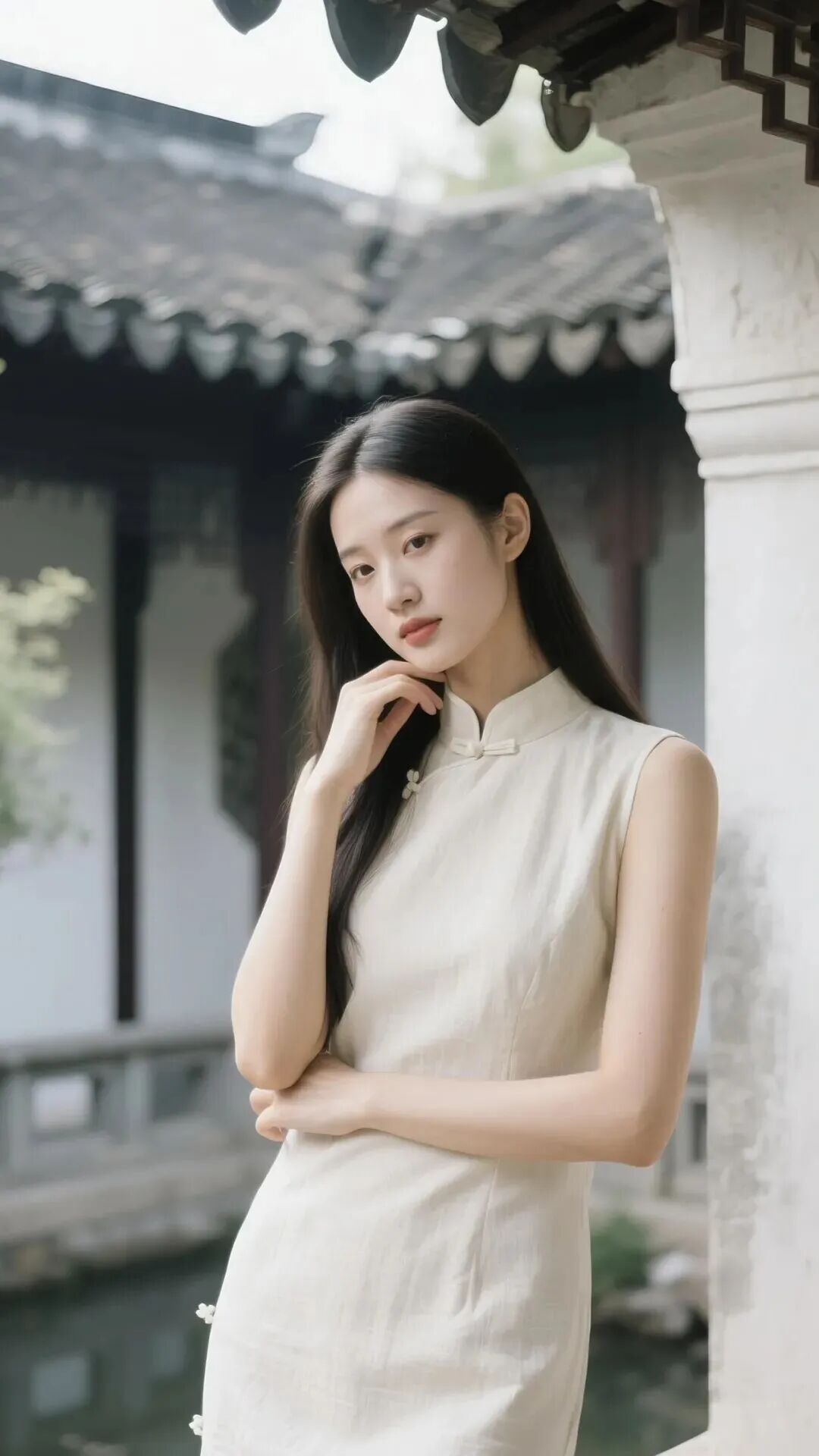 10个园林旗袍拍照姿势，轻松拍出中式氛围感-第6张图片-风享汇