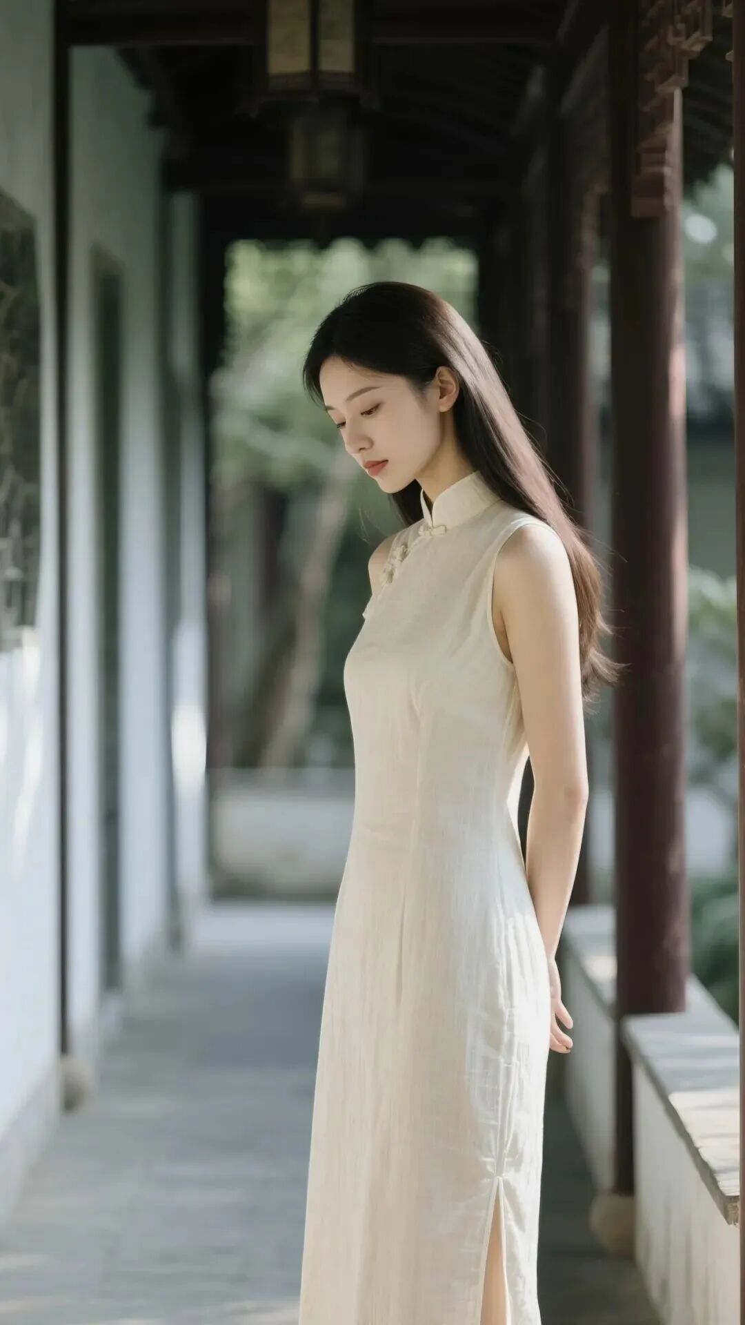 10个园林旗袍拍照姿势，轻松拍出中式氛围感-第10张图片-风享汇