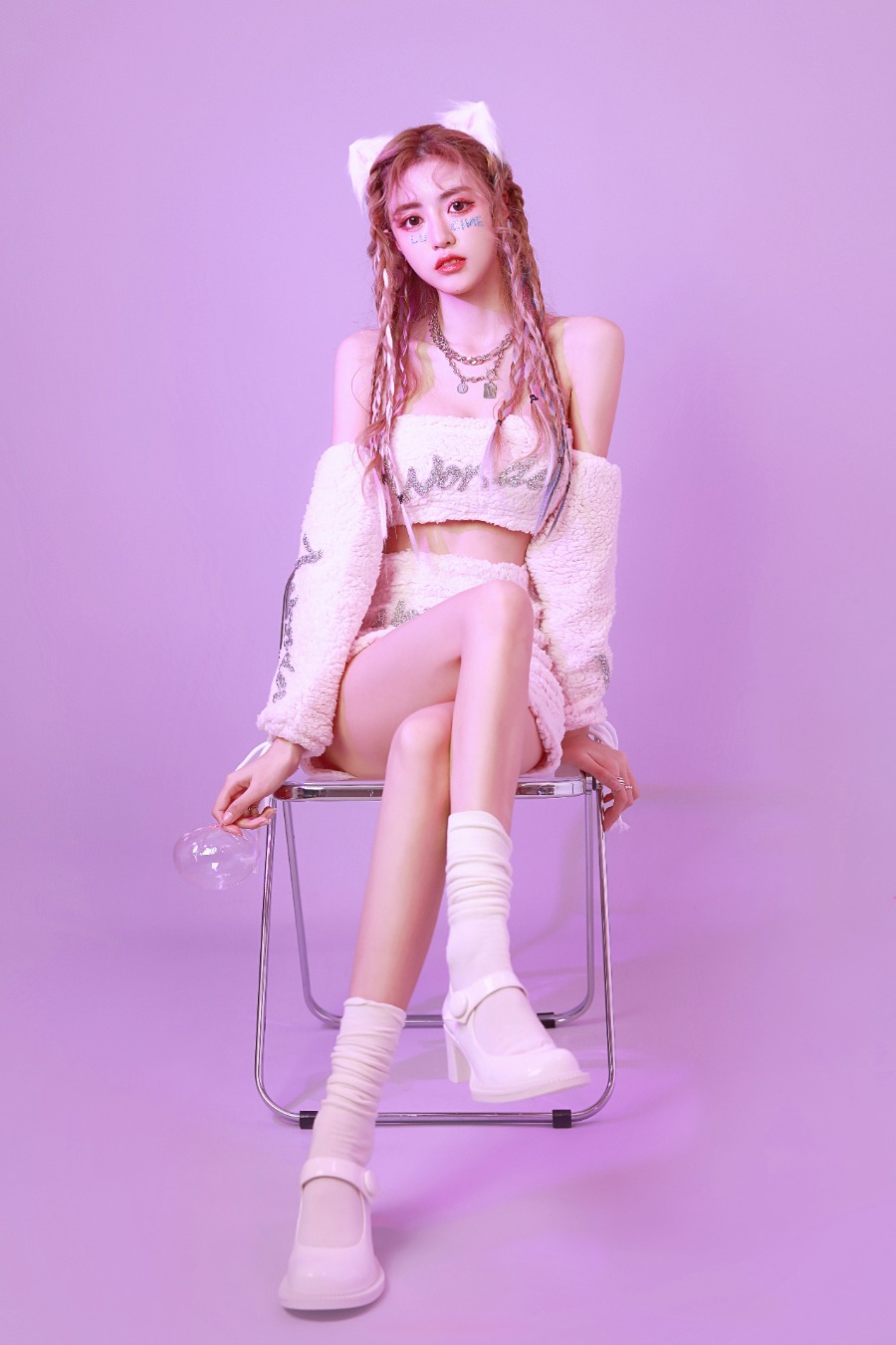 猫耳萌系少女，邂逅粉色浪漫之境-第9张图片-风享汇