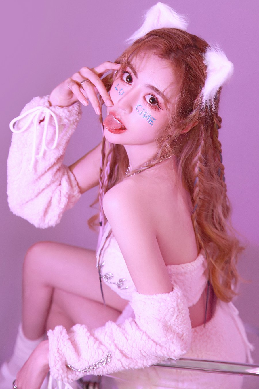 猫耳萌系少女，邂逅粉色浪漫之境-第7张图片-风享汇