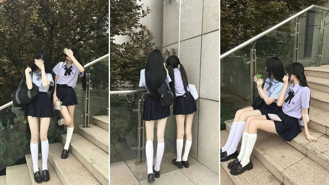 艾特闺蜜抄作业！不露脸拍 JK，每一张都甜度满分-第1张图片-风享汇