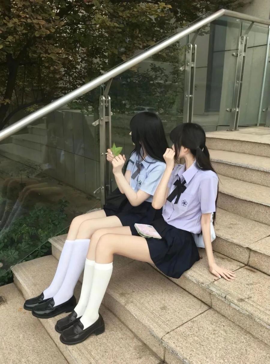 艾特闺蜜抄作业！不露脸拍 JK，每一张都甜度满分-第3张图片-风享汇