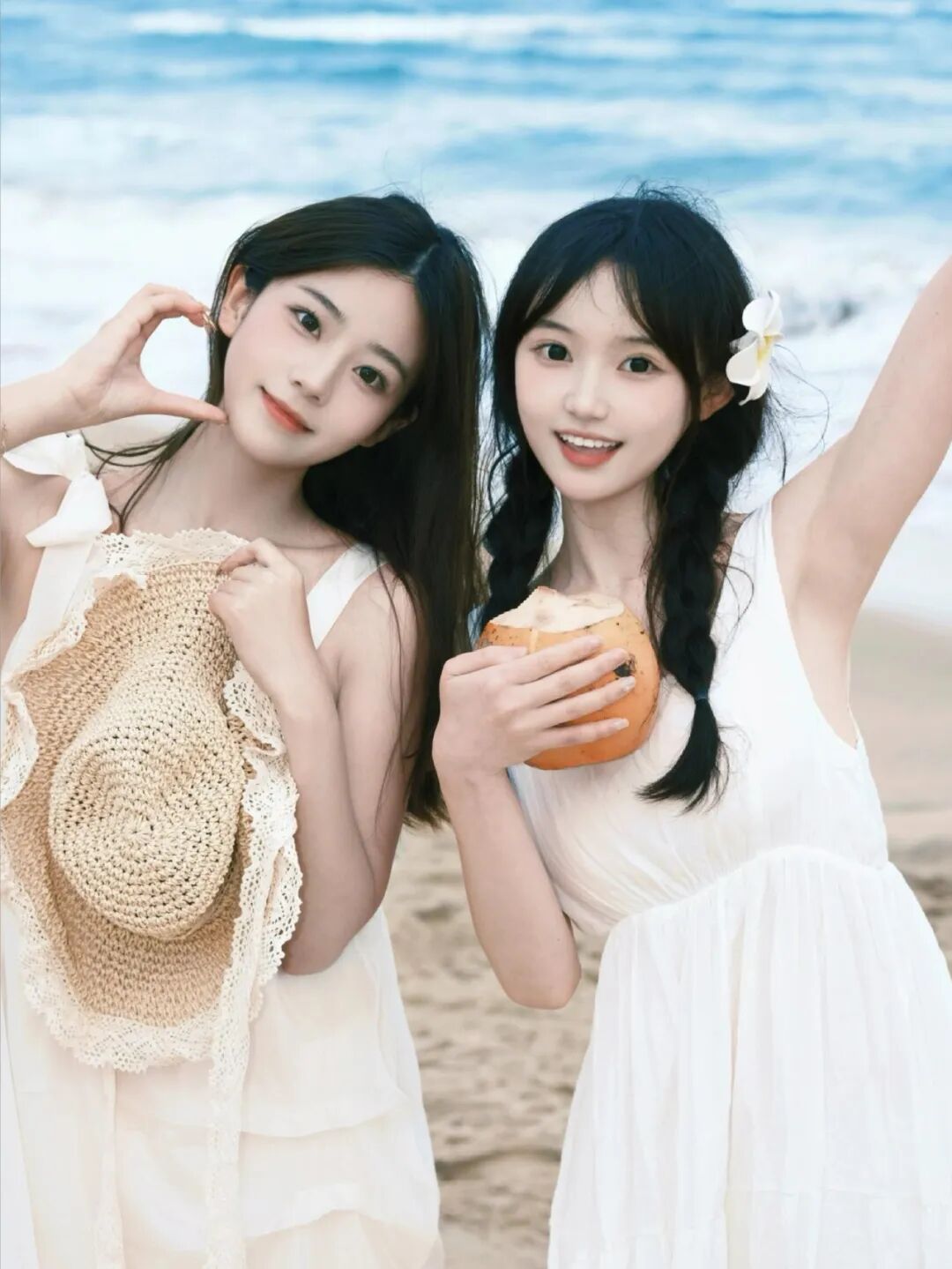 闺蜜海边双人照｜9个出片技巧，告别游客照-第3张图片-风享汇
