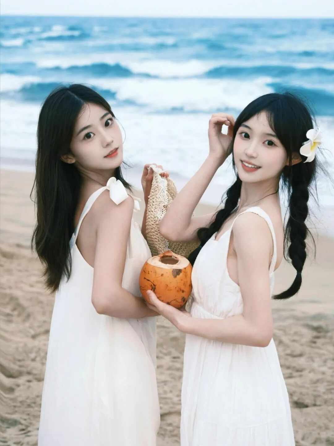 闺蜜海边双人照｜9个出片技巧，告别游客照-第8张图片-风享汇