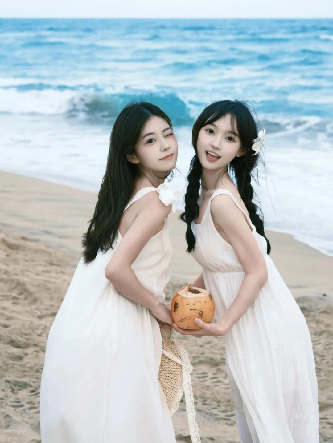 闺蜜海边双人照｜9个出片技巧，告别游客照-第9张图片-风享汇