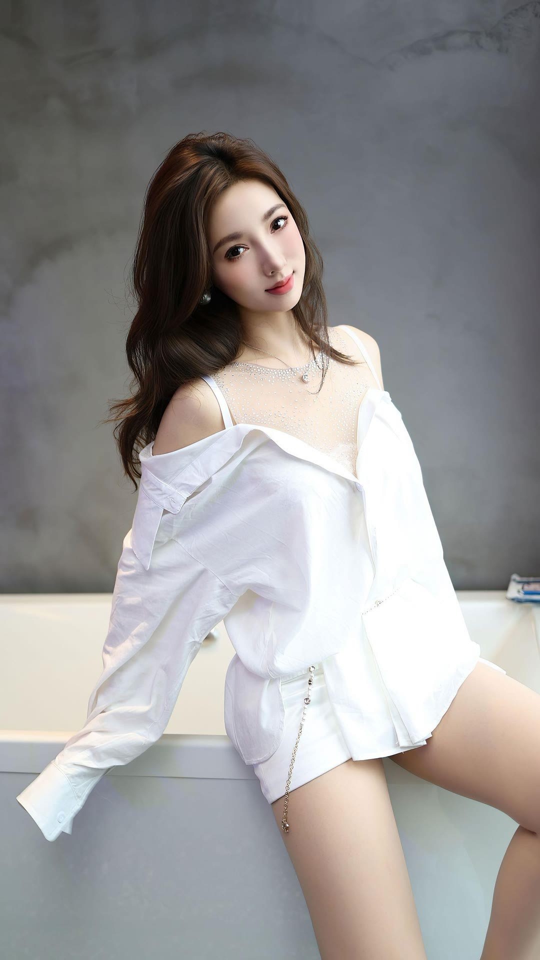 白衫映佳人纯欲风，柔美风姿-第1张图片-风享汇