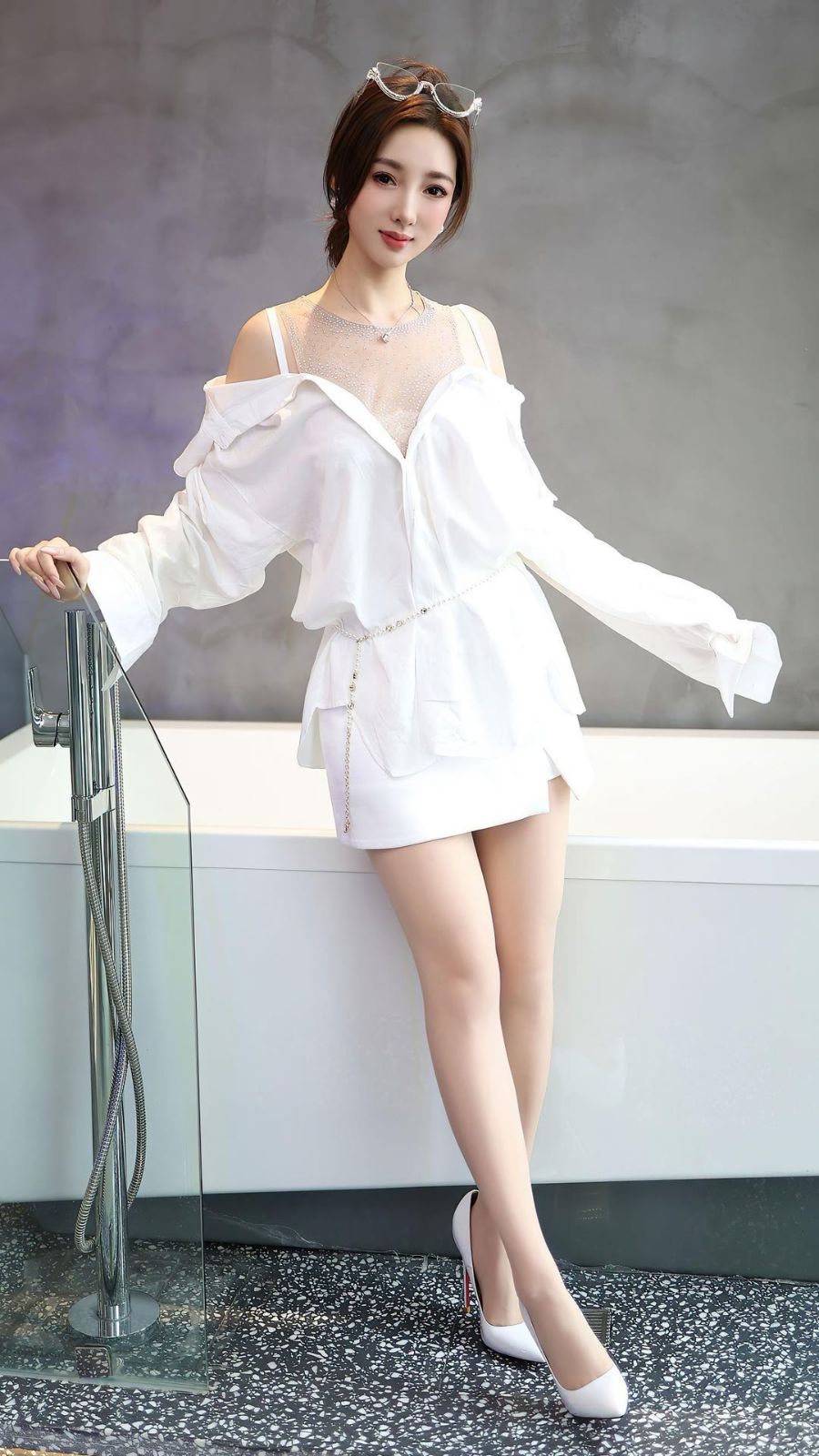 白衫映佳人纯欲风，柔美风姿-第4张图片-风享汇