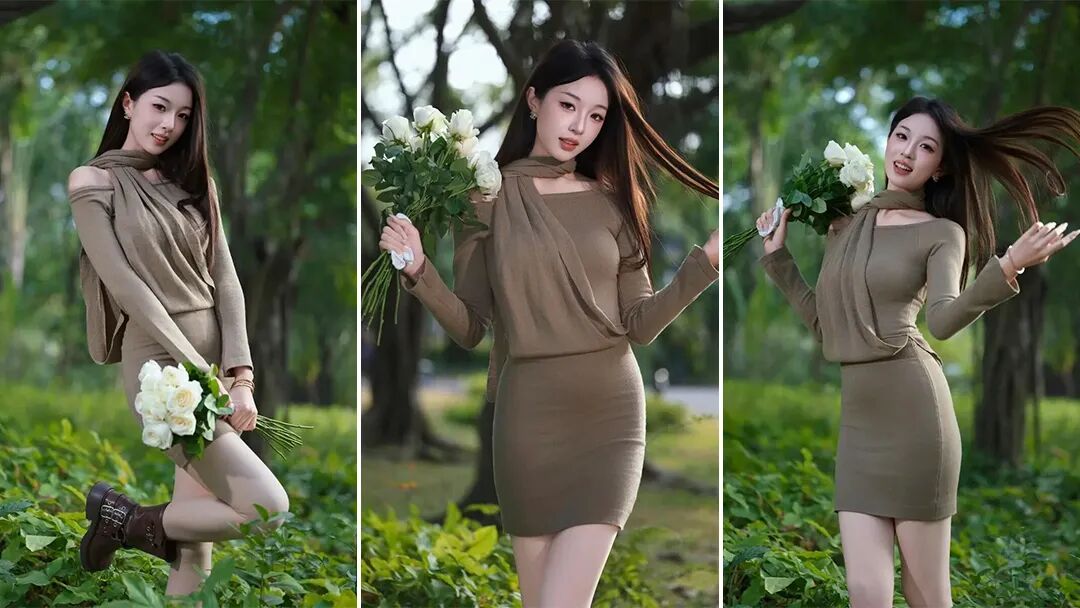 花束人像5个拍照技巧，一学就会好看显身材-第1张图片-风享汇