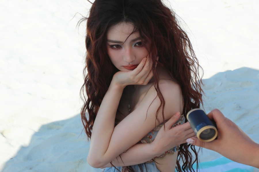 徐璐海边写真，真好看啊-第14张图片-风享汇