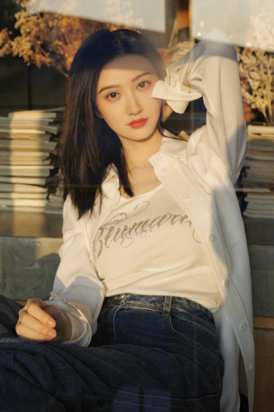 景甜的生活照好美，越看越喜欢甜甜-第1张图片-风享汇