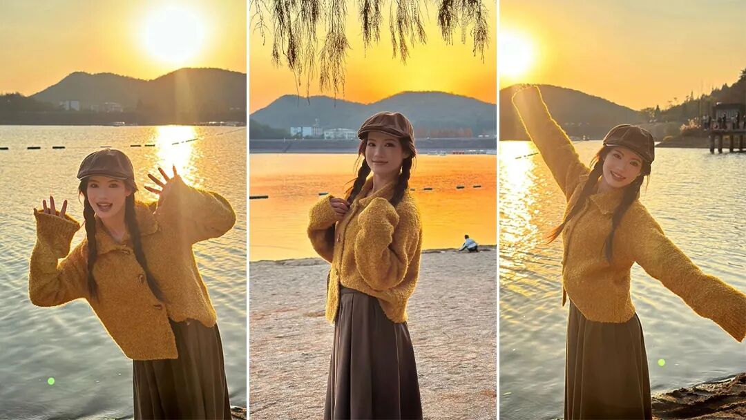 落日湖边这样拍｜温柔又出片，治愈感直接拉满-第1张图片-风享汇