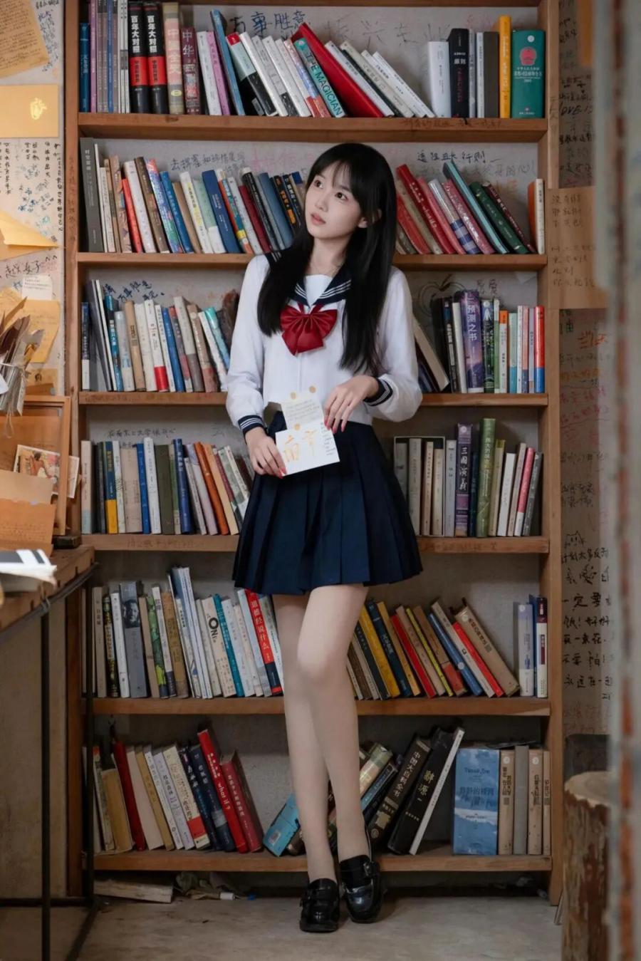 书页与少女,旧书店JK写真拍照小技巧-第2张图片-风享汇 书页与少女,旧书店JK写真拍照小技巧-第2张图片-风享汇