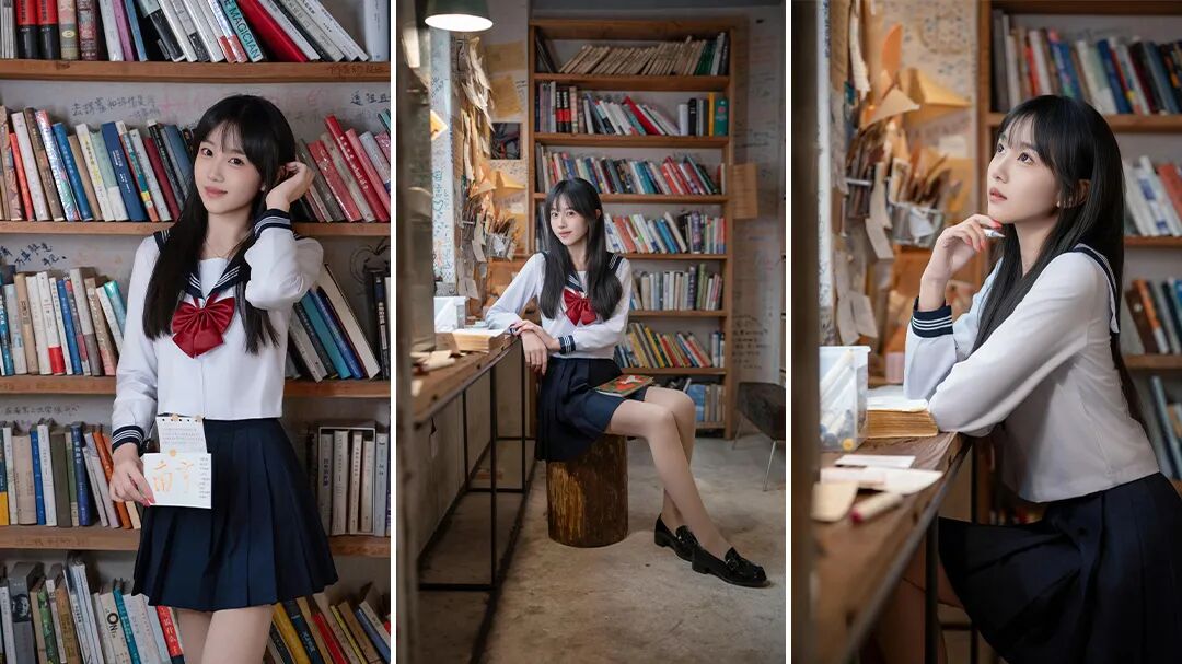 书页与少女,旧书店JK写真拍照小技巧-第1张图片-风享汇 书页与少女,旧书店JK写真拍照小技巧-第1张图片-风享汇