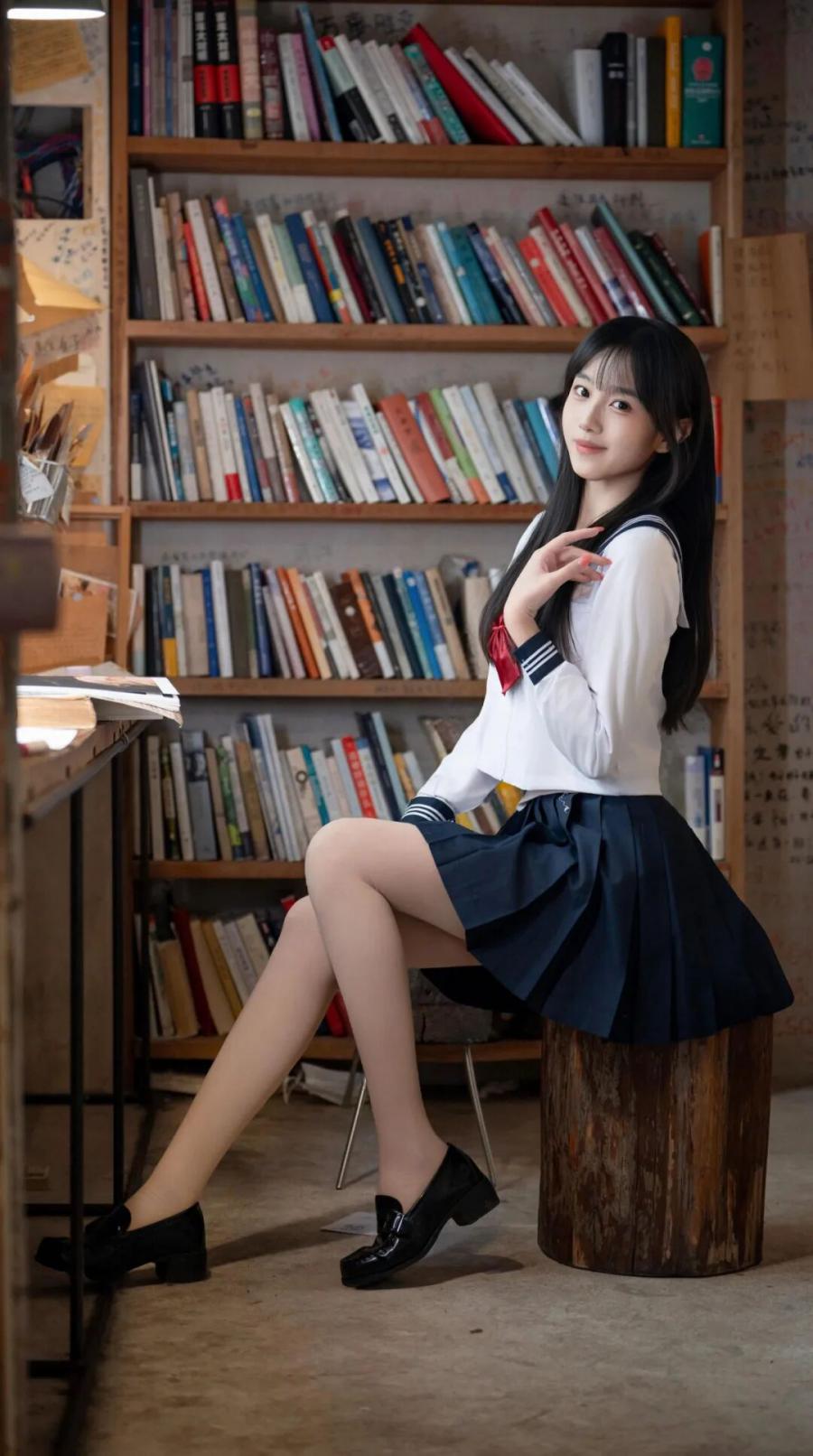 书页与少女,旧书店JK写真拍照小技巧-第5张图片-风享汇 书页与少女,旧书店JK写真拍照小技巧-第5张图片-风享汇