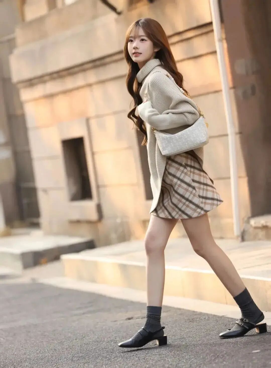 甜妹街拍实用技巧,8个姿势轻松出片-第5张图片-风享汇 甜妹街拍实用技巧,8个姿势轻松出片-第5张图片-风享汇