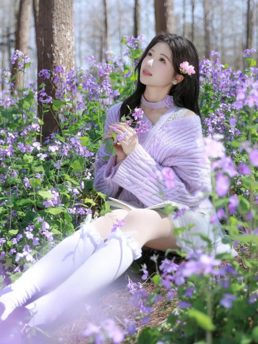 二月兰花海拍照｜新手也能拿捏的温柔氛围感-第7张图片-风享汇