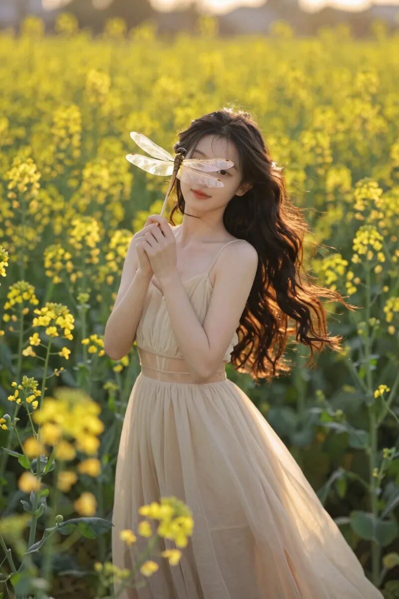 油菜花人像怎么拍？9个拍照技巧，拍出治愈感大片-第2张图片-风享汇