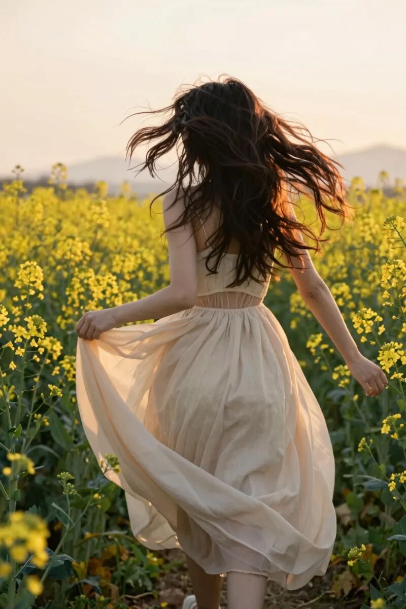 油菜花人像怎么拍？9个拍照技巧，拍出治愈感大片-第8张图片-风享汇