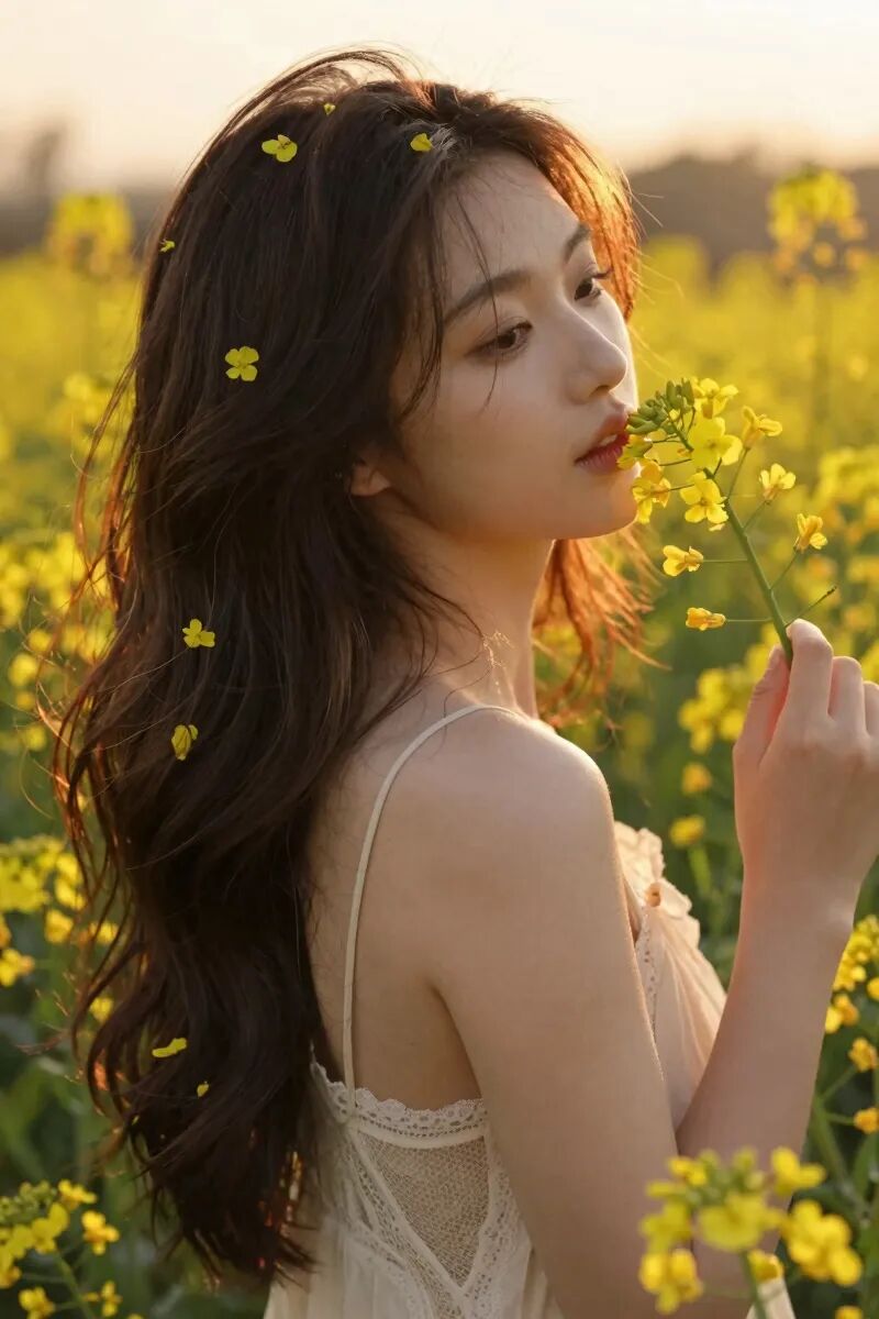油菜花人像怎么拍？9个拍照技巧，拍出治愈感大片-第6张图片-风享汇