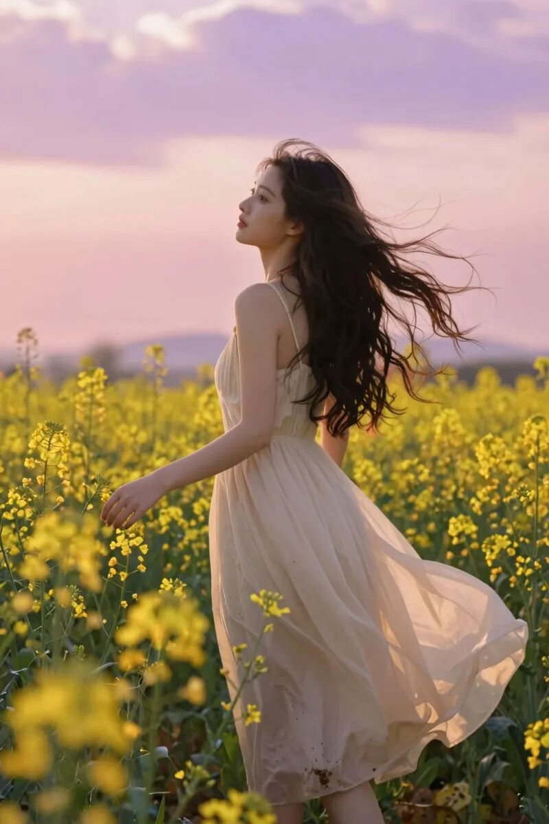 油菜花人像怎么拍？9个拍照技巧，拍出治愈感大片-第7张图片-风享汇