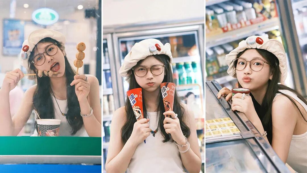 逛便利店这么拍，普通人也能拍出温柔少女感-第1张图片-风享汇